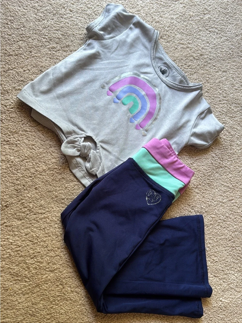 Girls 2T Outfit Bundle | 2 Matching Top & Bottom Sets